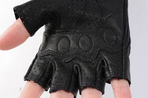 Guantes de Carreras de Cuero con Dedos Completos, Cierre de Hebilla, Pantalla Táctil e Impermeables para Gimnasio, Fitness, Levantamiento de Pesas, Ciclismo - Product Image 6