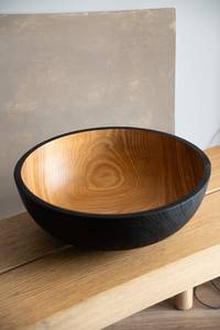 Bol en bois éco-responsable au design moderne, en résine de bois, fait main pour les fêtes à domicile, grandes et petites tailles, idéal pour servir soupes et aliments - Product Image 4