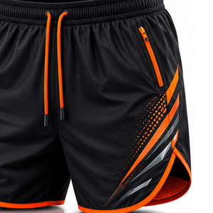Ensemble de vêtements de sport pour homme, t-shirt et short de course athlétique, vêtements de sport légers en mesh, entraînement en salle de sport, fitness, entraînement, vêtements de sport à séchage rapide - Product Image 5