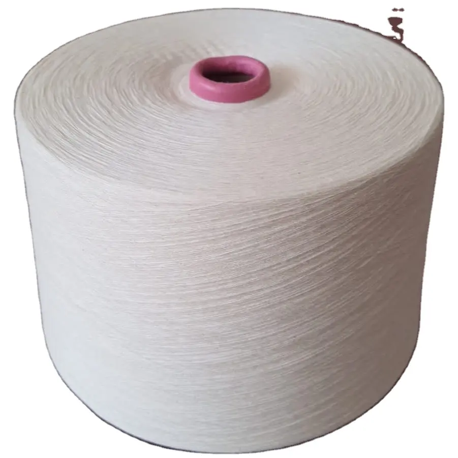 Commercio all'ingrosso della fabbrica di alta qualità cotone bianco grezzo pettinato filato compatto Anti-Pilling 100% anello di cotone filato per tessuto a maglia