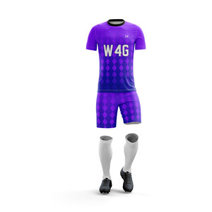 Wholesale Custom Heat Transfer Printed Adult Men's <b>Soccer</b> Jersey Shorts Set 100% Polyester Moisture Wicking Breathable Uniform - Product Image 1