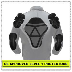 Chaqueta de Cuero para Motocicleta Unisex |   Ropa Deportiva con Certificación CE |   Chaqueta de Ciclismo Resistente al Viento para Todas las Estaciones - Product Image 5