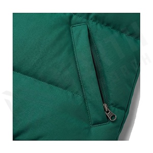 Hooded Quilted Waterproof <b>Bubble</b> Jacket Black Full Sleeve Winter Windproof Cotton Shell Knitted Fabric Polyester Filling Stand - Product Image 5