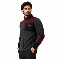 Blouson bomber en polaire chaud pour homme avec logo personnalisé, col montant, style streetwear, fermeture éclair intégrale, en toile polaire