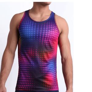 เสื้อกล้ามชายแขนกุดยืดได้สำหรับออกกำลังกายกลางแจ้งหรือยิม - Product Image 6