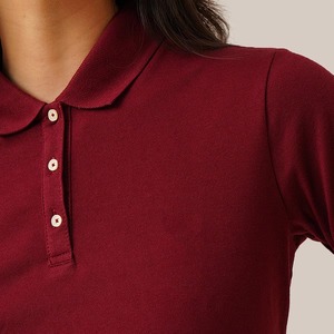 Polo de golf à manches courtes pour femmes en gros, chemises de tennis personnalisées pour femmes, fournisseur OEM de hauts respirants à col pour femmes - Product Image 4