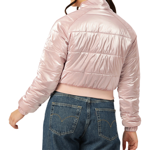 <b>Women's</b> Oversized Cotton <b>Padded</b> <b>Winter</b> <b>Coat</b> High Quality Custom Puffer Jacket Hooded Warm Quilted Outerwear Eco Friendly OEM - Product Image 5