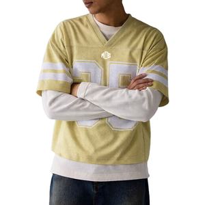 Camiseta Y2K Streetwear con Diseño Personalizado por Sublimación, Venta al por Mayor, Logotipo Personalizado, Malla, Estilo Jersey de Fútbol Americano, Corte Holgado - Product Image 1