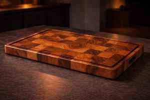 Tabla de madera para servir alimentos, tabla de presentación de madera, tabla de aperitivos de madera - Product Image 3