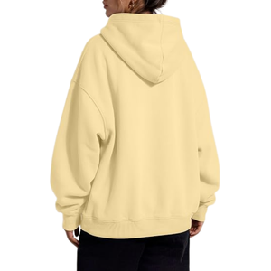 Sudadera con Capucha de Forro Polar Personalizada para Mujer, Transpirable, de Secado Rápido, Informal, de Color Sólido, para Invierno, Cómoda para el Día a Día, con Bolsillo Tipo Canguro - Product Image 2
