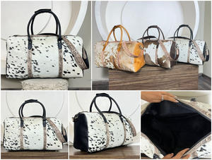 Sac de Voyage Week-end en Cuir de Vachette Artisanal Premium 2026 – Sac de Nuit Grande Capacité en Cuir Véritable Gravé - Product Image 3