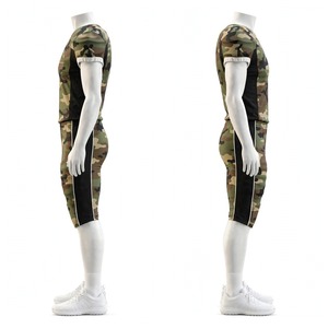 NEXTEX Uniforme de football américain de haute qualité en camouflage woodland, maillot et pantalon personnalisés, kit respirant en polyester par sublimation - Product Image 3