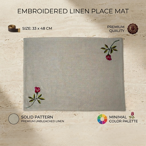 Custom Logo Cotton Table Mat Heat Resistant | Dining <b>Placemat</b> OEM Wholesale Manufacturer | Premium Washable Reusable Table Mat - Product Image 5