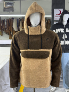 Best Selling Winter Wear Sherpa <b>Fleece</b> <b>Jacket</b> For Men Customize Fabric Outerwear Quarter Zipper <b>Hooded</b> Men's Sherpa <b>Jackets</b> - Product Image 1