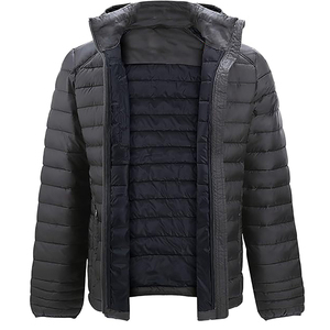 Veste d'hiver légère en duvet pour homme, sur mesure, manteau matelassé chaud, vente en gros, vêtements décontractés pour l'extérieur - Product Image 3