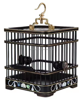 Portable Grande Cage À Oiseaux Perroquet Élevage Ornemental Métal Suspendu Cage À Oiseaux