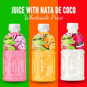 Cojo mejor oferta al por mayor 320ml Nata De Coco bebida con sabor a algodón de azúcar jugo de frutas y verduras OEM ODM fabricante - Product Image 2