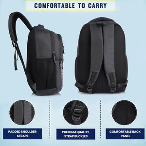 Système de transport confortable, qualité supérieure, léger, meilleur fournisseur, respirant, fermeture éclair fluide, logo personnalisé, sac à dos scolaire - Product Image 3