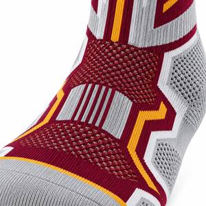 Men's Thick Crew Athletic <b>Socks</b> <b>Wool</b>/Nylon Jacquard Knitted Solid Quick Dry Anti-Bacterial Winter Maroon Gray Yellow - Product Image 3