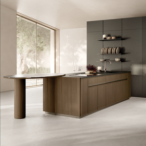 Ensemble d'armoires de cuisine en MDF personnalisées JY Project, charnières à fermeture douce, poignées, meubles, structure en MDF, usine au Vietnam - Product Image 5