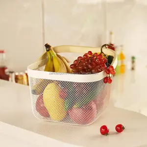 Cesta Decorativa Ovalada de Acero Inoxidable con Malla Metálica, Tejida a Mano, Estilo Indio, Exportación China, Favorita de B2B Global, Zahid Exports - Product Image 4