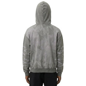 OEM ODM Prix Abordable Hiver Personnalisé Unisexe Oversize French Terry Coton 500 Gsm Zippé Vintage Délavé à l'Acide Blouson à Capuche 100% Coton - Product Image 3