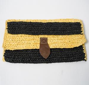 Bolso de Paja Bohemio Ecológico de Moda 2026, Bolso de Mano de Rafia Natural con Solapa de Crochet para Mujer, para Playa, Fiestas y Viajes - Product Image 1