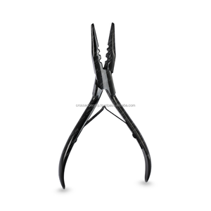 High Quality Surgical Grade Stainless Steel Custom Logo <b>Hair</b> <b>Extension</b> Pliers for Microbead Applications Wholesale Tools - Product Image 1