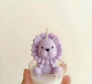Baby Shower Birthday Gift Unique Animal Candle Nordic Style Decorative Candle Cute Lion Candle Handmade Animal Candle Lion - Product Image 3