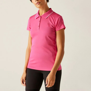 Polos personnalisés en coton pour femmes, brodés et imprimés, polos de golf avec boutons, style décontracté, polos unis pour l'été - Product Image 3
