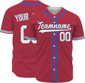 Uniformes de Béisbol y Sóftbol Estampados, Conjuntos Deportivos Unisex de Manga Corta, Tallas Grandes, Alta Calidad, Venta al Por Mayor, Otoño - Product Image 1