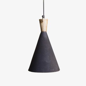 Lampe suspendue géométrique moderne en forme de cône noir en métal, design du milieu du siècle, pour salon, décoration intérieure - Product Image 4