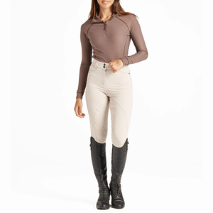 Chemise de base extensible à manches longues pour femmes, pour l'équitation, les compétitions et les spectacles, OEM ODM - Product Image 2