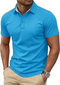 เสื้อโปโลผู้ชายคุณภาพสูง ออกแบบเองได้ สำหรับฤดูใบไม้ผลิและฤดูร้อน แขนสั้น ผ้าฝ้าย 100% เสื้อโปโลชาย แขนสั้น เสื้อเชิ้ตชาย - Product Image 4