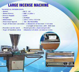 Máquina Totalmente Automática para Fabricar Incienso, Palitos de Incienso Religioso de 7 mm, Embalaje en Cartón, Modelo de Aluminio y Hierro, GI GMEX JSC Vietnam - Product Image 2