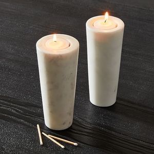IGNISTONE Marble <b>Candle</b> Holder Set of 3 <b>Square</b> Stone <b>Candle</b> Stands for Home Decoration - Product Image 4