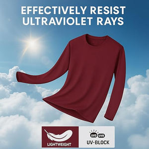 Camiseta Deportiva de Manga Larga para Hombre, de Secado Rápido, para Entrenamiento, Fitness, Top Deportivo, Tejido Grueso de Spandex/Poliéster - Product Image 3