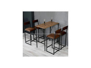 Modern Leather Dining Chair Handmade Leather Cushion Footrest Designer Upholstered Foot Stool Metal Legs Home Bar <b>Foldable</b> - Product Image 4