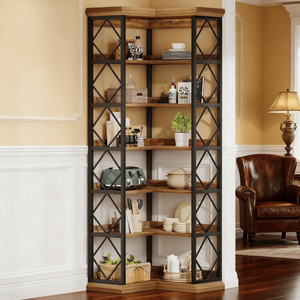 Tall Bookshelf Stylish <b>Bookcase</b> to Display Your Collection - Product Image 5