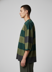T-shirts à manches courtes pour hommes, 100% coton tricoté, tissu de 300 GSM, coupe ample, imprimé AC - Product Image 3