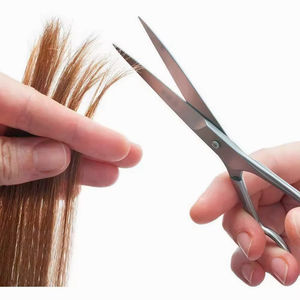 Professional High Hair Cutting Barber Scissors Stainless Steel Razor <b>Edge</b> <b>Plastic</b> Handle Sharp Straight Blade Right-Handed - Product Image 4