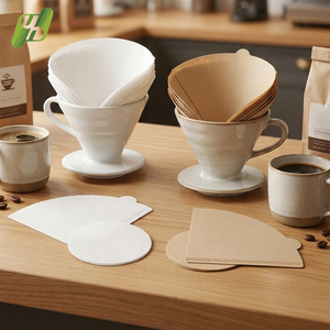 Papel de Filtro de Café Marrón Natural para Preparación de Café por Goteo Manual, Empaquetado para Venta al por Menor y Suministro a Granel - Product Image 4