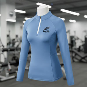 En stock, chemise de compression à manches longues pour homme, respirante et à séchage rapide, imprimé uni en méthode numérique, fabriquée au Pakistan - Product Image 6