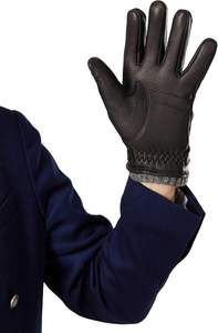 ถุงมือหนังกวางแท้สำหรับผู้ชายบุผ้าแคชเมียร์ ให้ความสบายมากขึ้น - Product Image 3