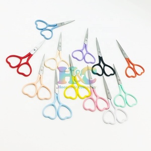 High Quality Mini Sharp Straight Blade Heart Beauty Ceramic Handle Stainless Steel <b>Cuticle</b> <b>Scissors</b> Solid Pink Wholesale Price - Product Image 3