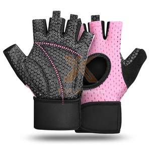 Service personnalisé OEM, gants de fitness en cuir de haute qualité, légers, avec sangle de poignet réglable, antidérapants, unisexes - Product Image 1