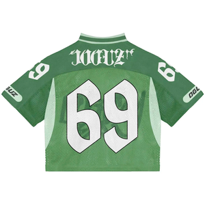 Camiseta de fútbol americano de malla personalizada para verano, transpirable, 100% poliéster, cuello en V, diseño de 2 paneles, sublimación. - Product Image 4