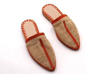 Sandales en raphia naturel faites à la main, sandales d'été, chaussures d'été pour femmes, chaussures de plage, ballerines, sandales marocaines - Product Image 1
