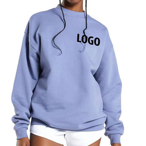 Sweat-shirt oversize à épaules tombantes pour femme, 100 % coton, manches longues, col rond, idéal pour l'hiver et les activités de plein air – Meilleures ventes - Product Image 1