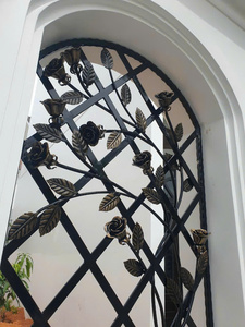 Clôture en fer forgé sur mesure, peinte en poudre, de luxe, pour villas, panneaux de clôture de jardin ornementaux, installation facile, métal durable - Product Image 4